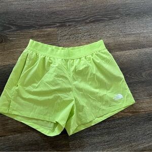 The  North Face lime green Core Wander 3" Short
